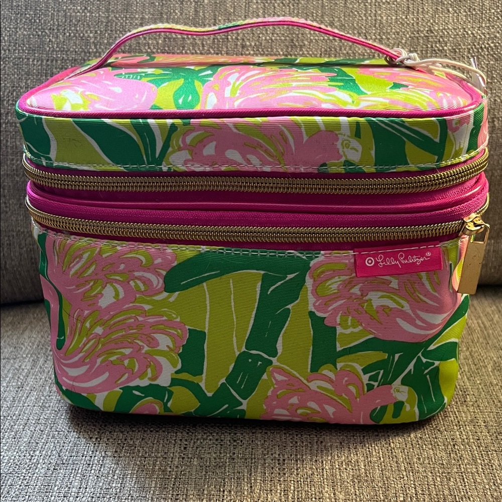 NWT Lily Pulitzer train cosmetic case